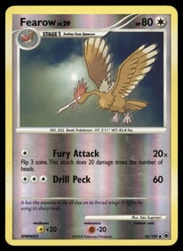 Fearow Majestic Dawn #36/100 Holo Pokemon Card