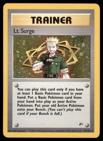 Lt. Surge City Gym Decks #101/132 Holo Pokemon Card