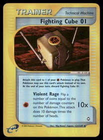 Fighting Cube 01 Aquapolis #121/147 Holo Pokemon Card