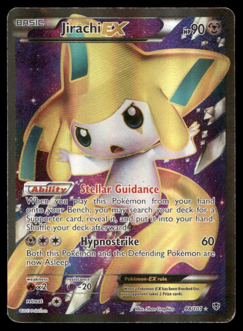 Jirachi EX (98 Full Art) Plasma Blast #98/101 Holo Pokemon Card: We offer combined shipping on multiple items. Buyers may also arrange their own shipping. LiveShipping is a separate and independent option for shipping that is NOT a part of the auction house or thei
