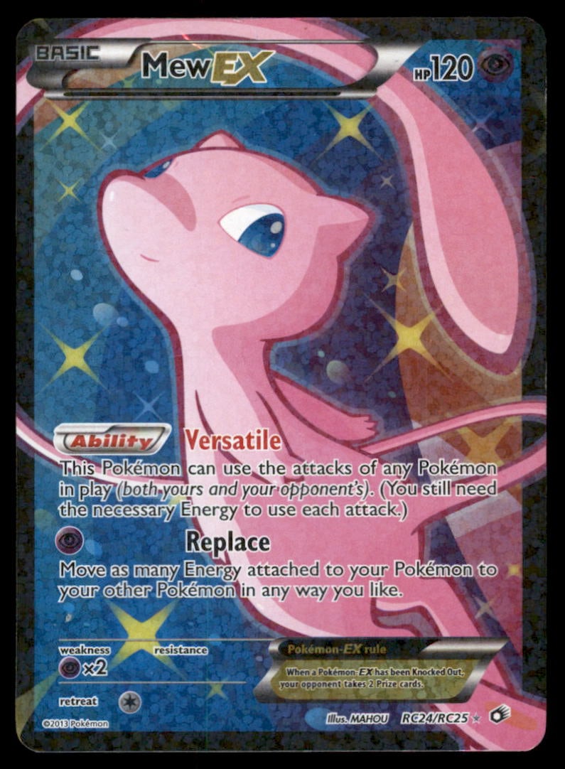 Mew EX (Full Art) Legendary Treasures: Radiant Collection #RC24/RC25 Holo Pokemon Card (1 of 2)