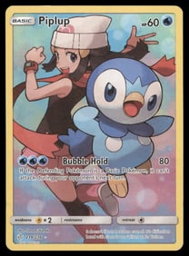 Piplup (Secret) SM - Cosmic Eclipse #239/236 Holo Pokemon Card