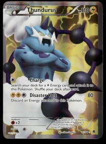 Thundurus (97 Full Art) Emerging Powers #97/98 Holo Pokemon Card