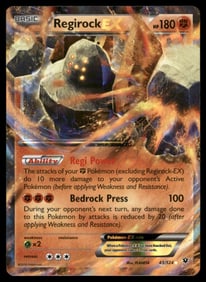 Regirock EX XY - Fates Collide #43/124 Holo Pokemon Card