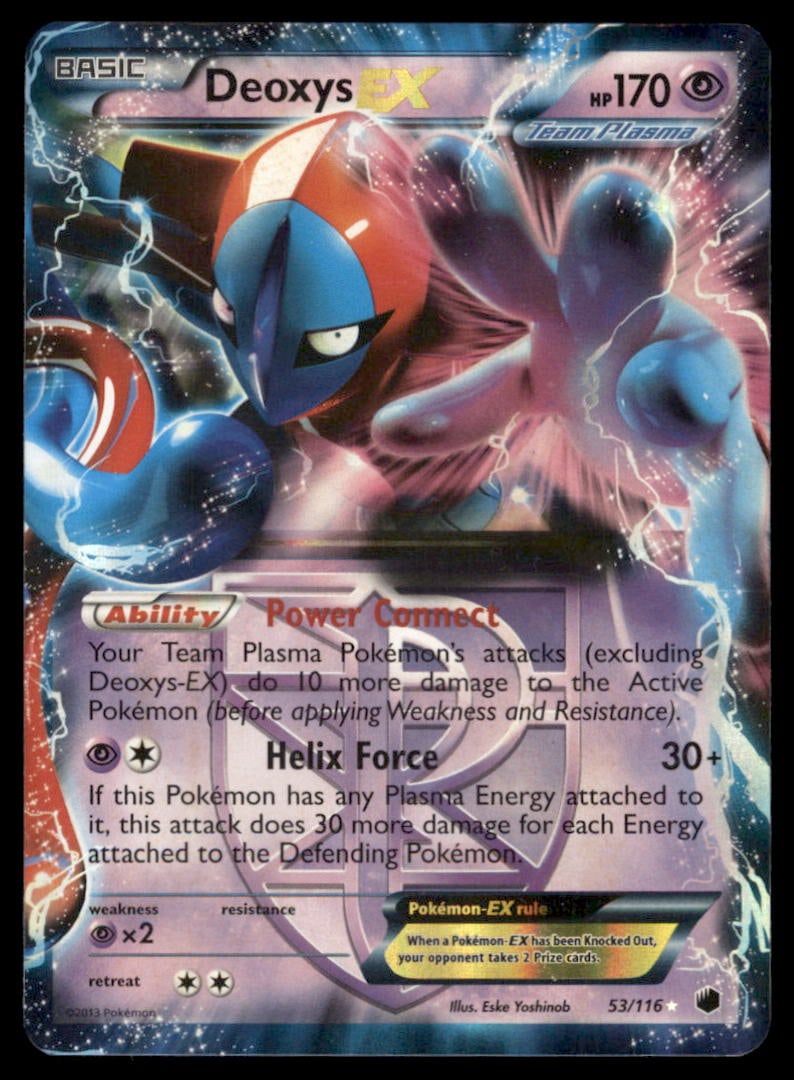 Deoxys EX (Team Plasma) BW8: Spiral Force #025/051 Holo Pokemon Card: We offer combined shipping on multiple items. Buyers may also arrange their own shipping. LiveShipping is a separate and independent option for shipping that is NOT a part of the auction house or thei
