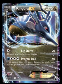 Kingdra EX XY - Fates Collide #73/124 Holo Pokemon Card