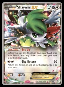 Shaymin EX XY - Roaring Skies #77/108 Holo Pokemon Card