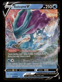 Suicune V SWSH07: Evolving Skies #031/203 Holo Pokemon Card