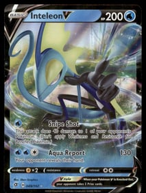 Inteleon V SWSH02: Rebel Clash #049/192 Holo Pokemon Card