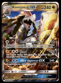 Kommo-o GX SM - Guardians Rising #100/145 Holo Pokemon Card