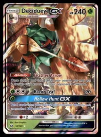 Decidueye GX SM Base Set #12/149 Holo Pokemon Card