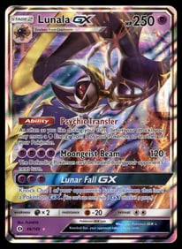 Lunala GX SM Base Set #66/149 Holo Pokemon Card