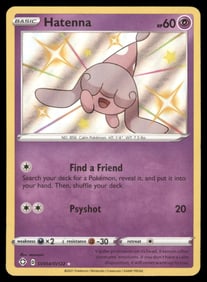 Hatenna Shining Fates: Shiny Vault #SV054/SV122 Holo Pokemon Card
