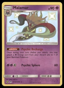 Malamar Hidden Fates: Shiny Vault #SV18/SV94 Holo Pokemon Card