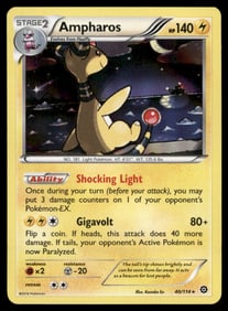 Ampharos XY - Steam Siege #40/114 Holo Pokemon Card
