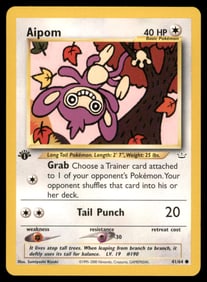 Aipom Neo Revelation #41/64 1st. ED. Pokemon Card