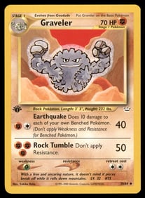 Graveler Neo Revelation #30/64 1st. ED. Pokemon Card