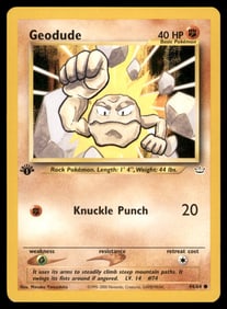 Geodude Neo Revelation #44/64 1st. ED. Pokemon Card