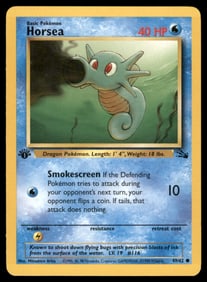 Horsea Fossil #49/62 1st. ED. Pokemon Card