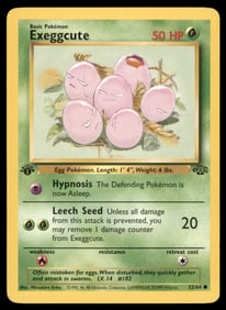 Exeggcute Jungle #52/64 1st. ED. Pokemon Card