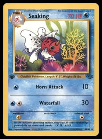 Seaking Jungle #46/64 1st. ED. Pokemon Card