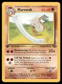 Marowak Jungle #39/64 1st. ED. Pokemon Card