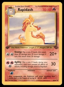 Rapidash Jungle #44/64 1st. ED. Pokemon Card