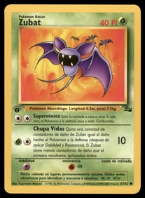 Zubat Fossil #57/62 1st. ED. Pokemon Card