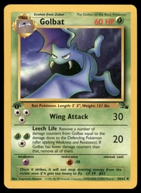 Golbat Fossil #34/62 1st. ED. Pokemon Card