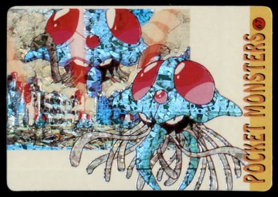 Tentacruel Holo Prism Sticker Japanese Pokemon Card Pocket Monsters