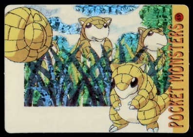 Sandshrew Holo Prism Sticker Japanese Pokemon Card Pocket Monsters