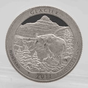 2011 American Proof Silver Quarter ATB Glacier