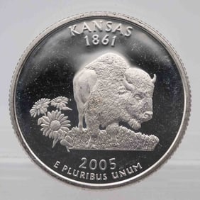 2005 American Proof Silver Quarter Kansas