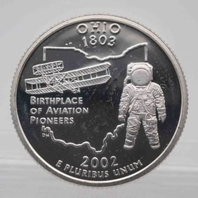 2002 American Proof Silver Quarter Ohio