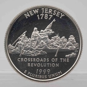 1999 American Proof Silver Quarter New Jersey