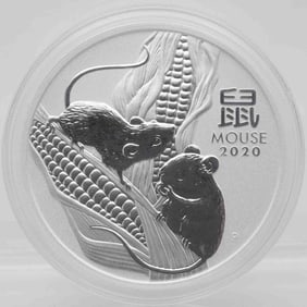 2020 Australia Year Of The Mouse 1oz Fine Silver Coin