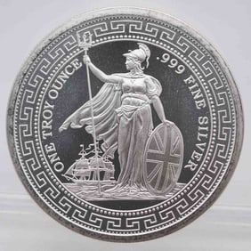British Trade Dollar 1oz Silver Round