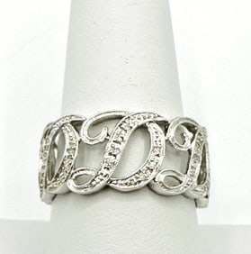 Natural Diamond Ring, 14KT White Gold # 2267