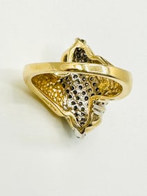 Natural Diamond Ring, 14KT Yellow Gold # 2286