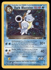 Dark Blastoise (3) Team Rocket #03/82 Holo Pokemon Card