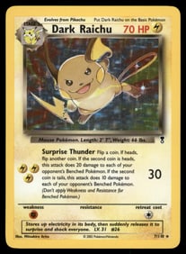 Dark Raichu Legendary Collection #007/110 Holo Pokemon Card