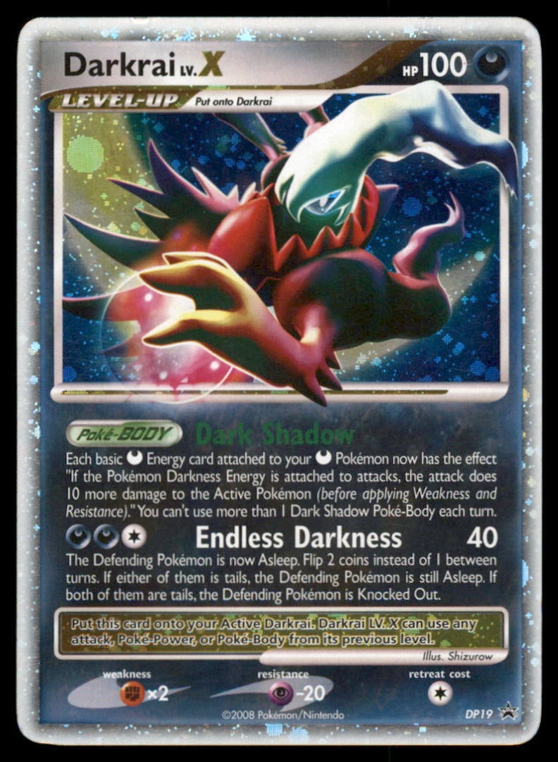 Darkrai LV.X Diamond and Pearl Promos #DP19 Holo Pokemon Card (1 of 2)