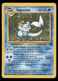 Vaporeon (12) Jungle #12/64 Holo Pokemon Card