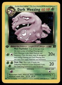 Dark Weezing 1st ED. Team Rocket #31/82 Holo Pokemon Card