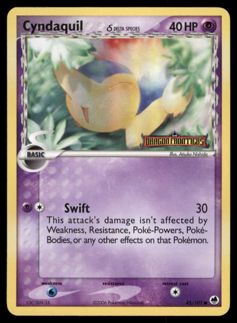Cyndaquil (Delta Species) Stamped Dragon Frontiers #45/101 Holo Pokemon Card: We offer combined shipping on multiple items. Buyers may also arrange their own shipping. LiveShipping is a separate and independent option for shipping that is NOT a part of the auction house or thei