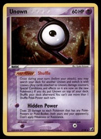 Unown (Z) Unseen Forces #Z/28 Holo Pokemon Card
