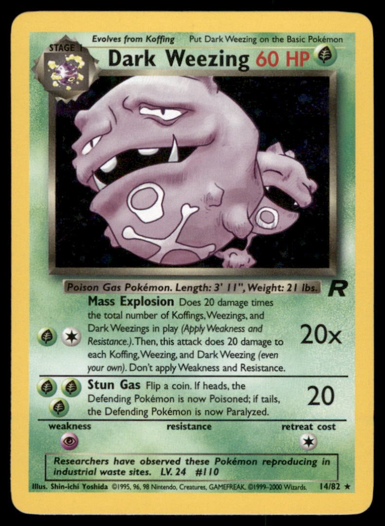 Dark Weezing (31) Team Rocket #31/82 Holo Pokemon Card: We offer combined shipping on multiple items. Buyers may also arrange their own shipping. LiveShipping is a separate and independent option for shipping that is NOT a part of the auction house or thei