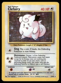 Clefairy Base Set #005/102 Holo Pokemon Card