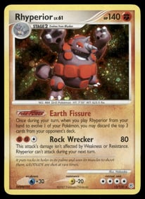 Rhyperior Diamond and Pearl #12/130 Holo Pokemon Card