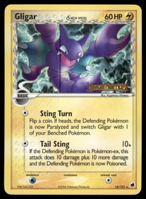 Gligar (Delta Species) Stamped Dragon Frontiers #16/101 Holo Pokemon Card